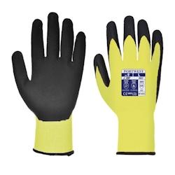 Portwest - Gants anti coupures de niveau D haute visibilité en PU Jaune / Noir Taille 7 - 5036108312450_0