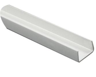 Profilé pvc blanc en u - 6,2x8,7x6,2x1,2mm 1,00m_0