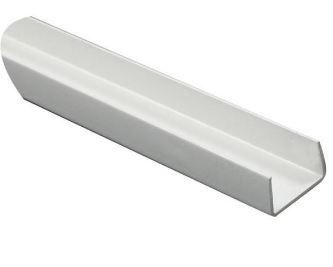 Profilé pvc blanc en u - 6,2x8,7x6,2x1,2mm 1,00m