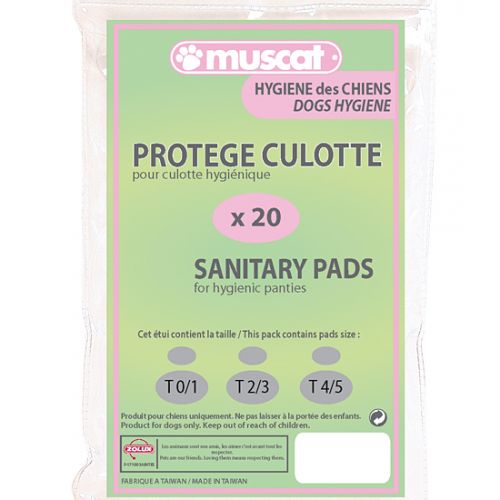 PROTÈGE-CULOTTES  LOT DE 20 PROTÈGE-CULOTTES POUR CHIENS - TAILLE 2/3