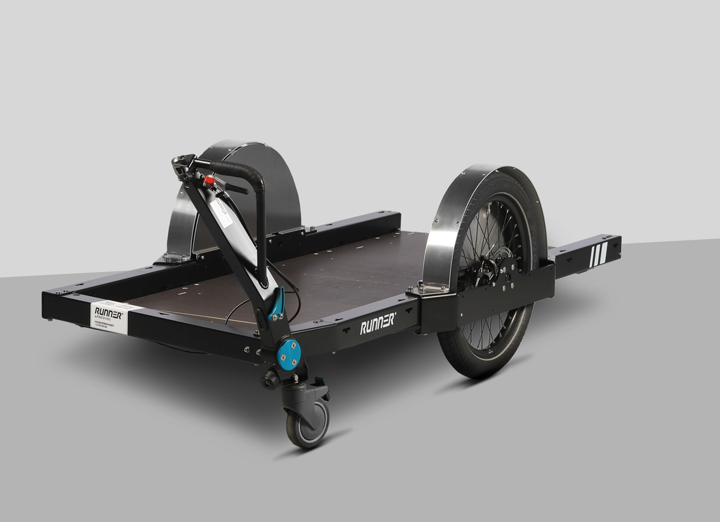 Remorque mécanique utilitaire, agile et performante destinée aux livreurs et cyclo-logisticiens - Capacité 200kg - Runner_0