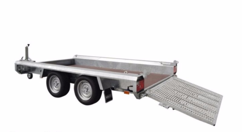 Remorque porte-engins Hulco TERRAX-2 2601 BASIC 2,6T - 2 essieux - 294x150 cm_0
