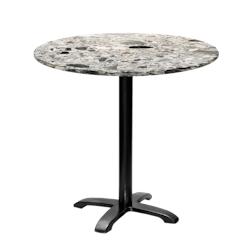 Restootab - Table ronde Ø80cm - modèle Bazila terrazzo cepp - gris TB-BZ4-R80M-CEPP_0