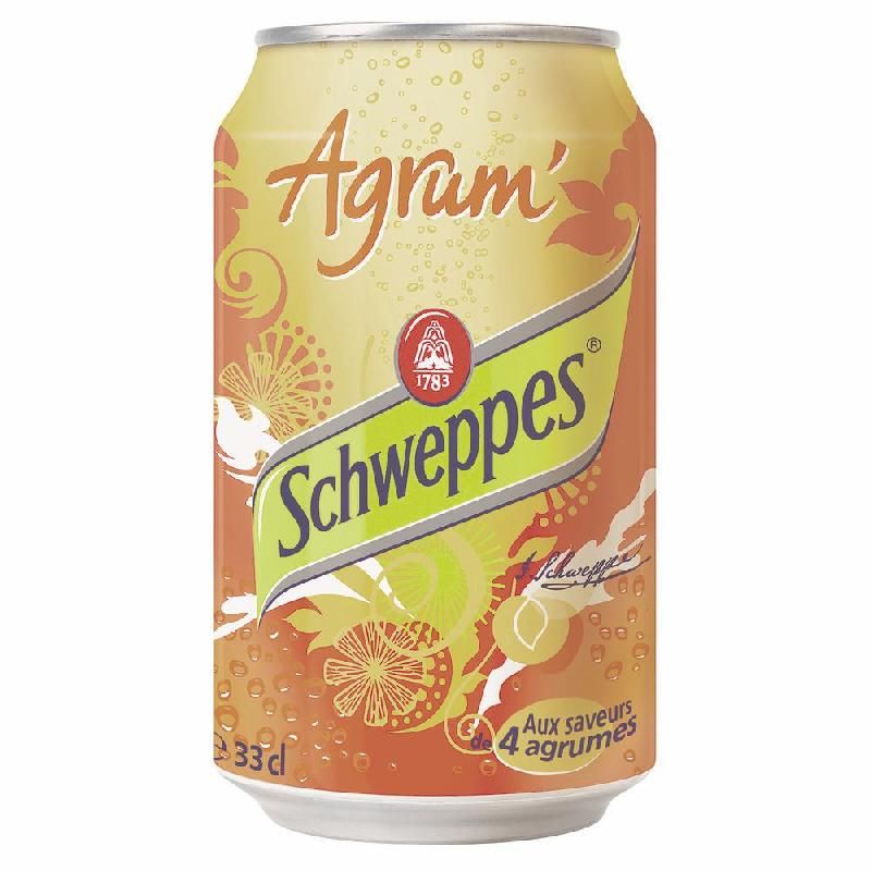 SCHWEPPES BOÎTES SCHWEPPES AGRUMES 33 CL (LOT DE 24)