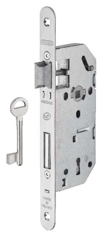 Serrure à encastrer Monomax NF - Têtère inox pour porte intérieure - Réversible sans démontage - Garantie 10 ans_0