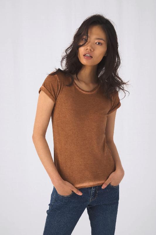 T-shirt femme DNM Plug in - Réf: CGTWD71 - 100% coton pré-rétréci, coupe féminine, manches courtes tendance_0