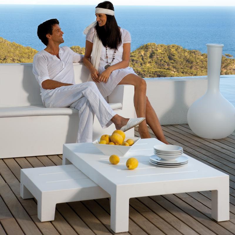 Table basse 120x80x30 JUT de VONDOM - résine de polyéthylène 100% recyclable - usage intérieur/extérieur_0