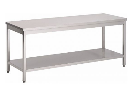Table inox soudée 1000 x 700 x 850 mm saro_0