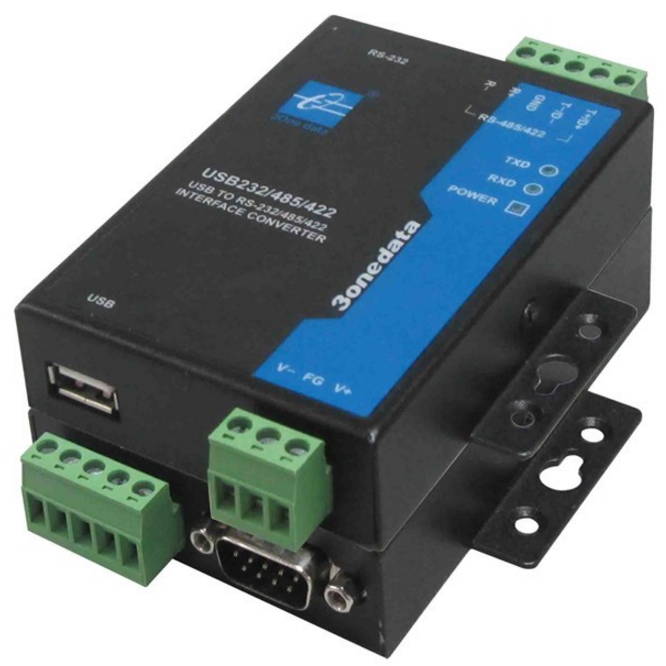 Usb485i - Convertisseur USB vers RS232 / RS422 / RS485 industriel isolé - Durci 9/48VDC, IP30, jusqu'à 1200m_0