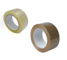 Rubans adhésifs PP - Large gamme pour fermeture de caisses carton - Transparent, havane ou blanc_0