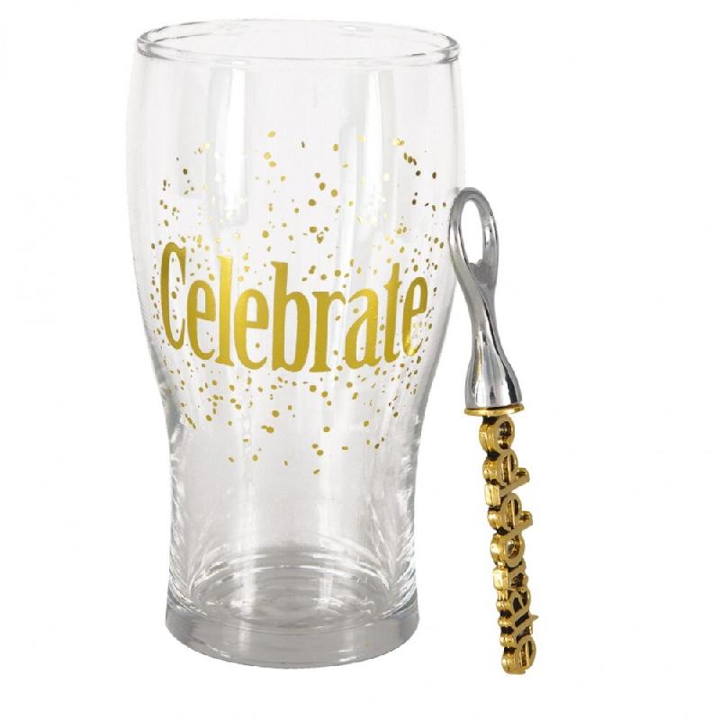 Aulica Verre à biere et décapsuleur CELEBRATE en coffret - 643901_0