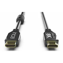 Câble HDMI version 2.1 câble vidéo 120Hz plaqué or 8K 2 mètres - noir INCA-131_0