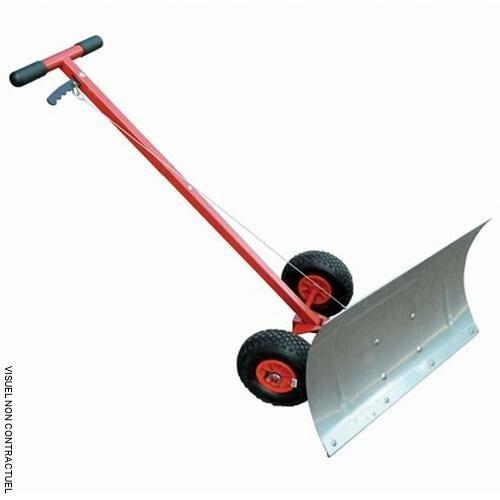 Chasse-neige manuel - plateau inox 73,5 cm - roues gonflables - CEMO CEM10743_0