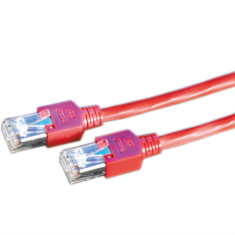 Cordon DRAKA Cat.5e (Classe D) SF/UTP, UC300, LSOH, rouge, 3 m_0