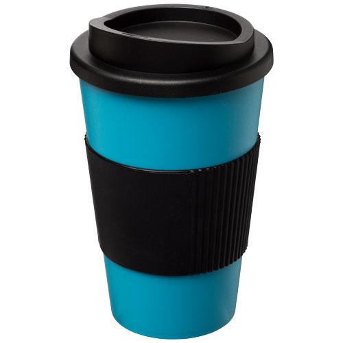 Gobelet isolant Americano® 350 ml avec bandeau antidérapant - double paroi - couvercle à visser - 21000218_0