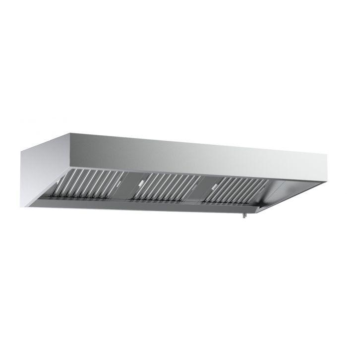 Hotte murale professionnel 3000 mm de largeur tout en inox - 7333.0625_0