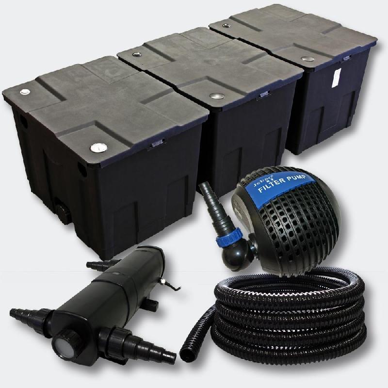 Kit:filtration de bassin 90000l 24 watts uvc stérilisateur pompe tuyau 4216459