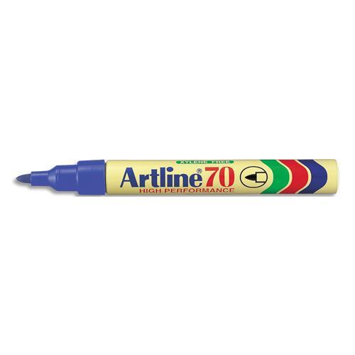 MARQUEUR ARTLINE ''70'' PERMANENT INDELEBILE POINTE OGIVE 1,5 MM COLORIS BLEU