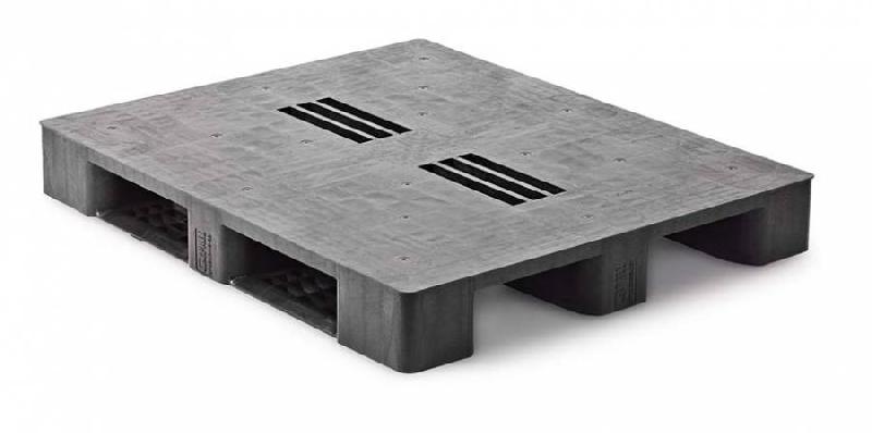 Palette en plastique QP1210MR3RR-CD (CP1) - modèle neuf - 1000x1200 mm - charges jusqu'à 6000 kg_0