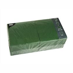 Papstar Serviettes, 3 plis pliage 1/4 33 cm x 33 cm vert foncé - vert 12486_0