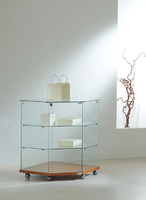 Petite vitrine d'angle 7/90va - cerisier_0