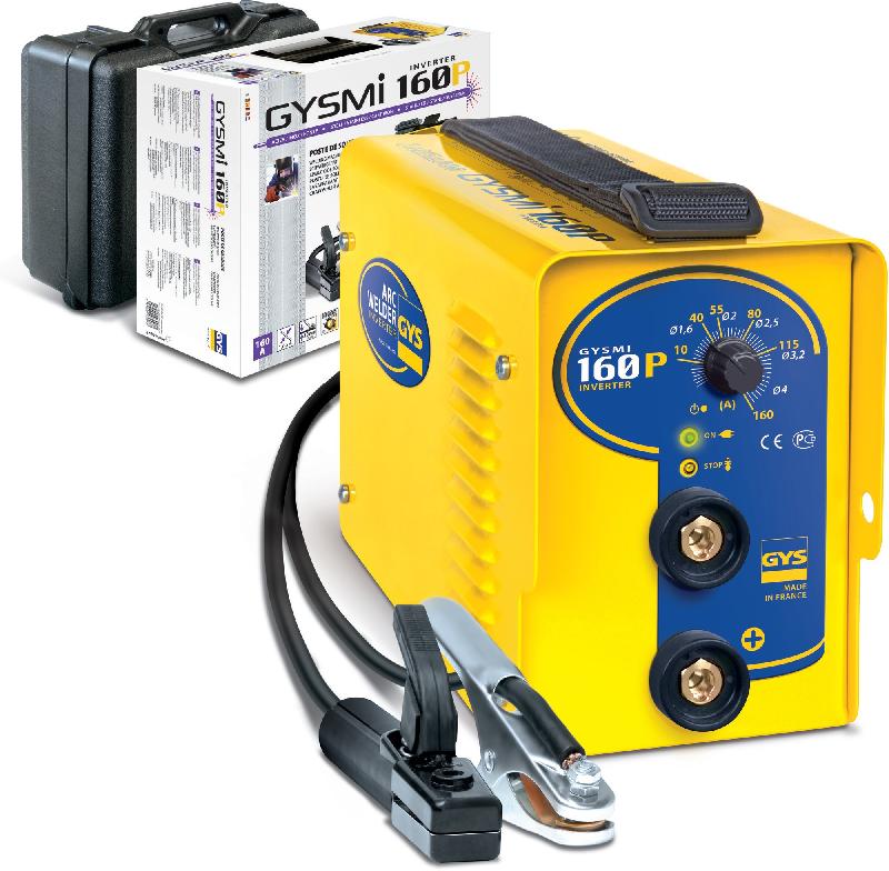 Poste à souder inverter 160A - GYSMI 160P - GYS - 030077 - soudage acier, fonte et inox jusqu'à 10mm_0