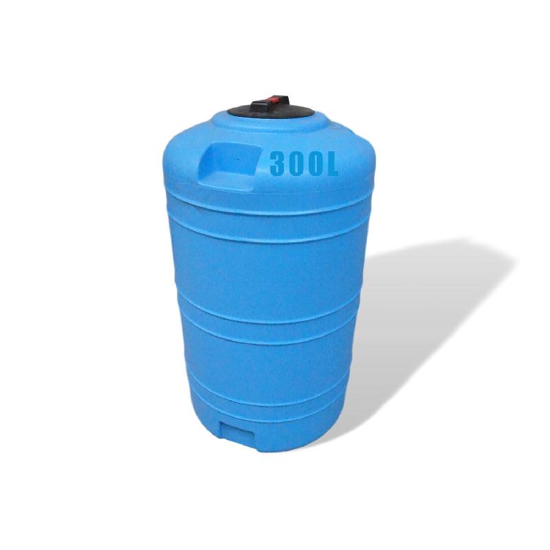 Réservoir PE type CV 300L bleu - Stockage chimique, alimentaire et eau de pluie_0