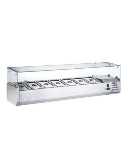 Saladette à poser 7 bacs GN 1/4 - Référence : TRIVRX1600/330_0