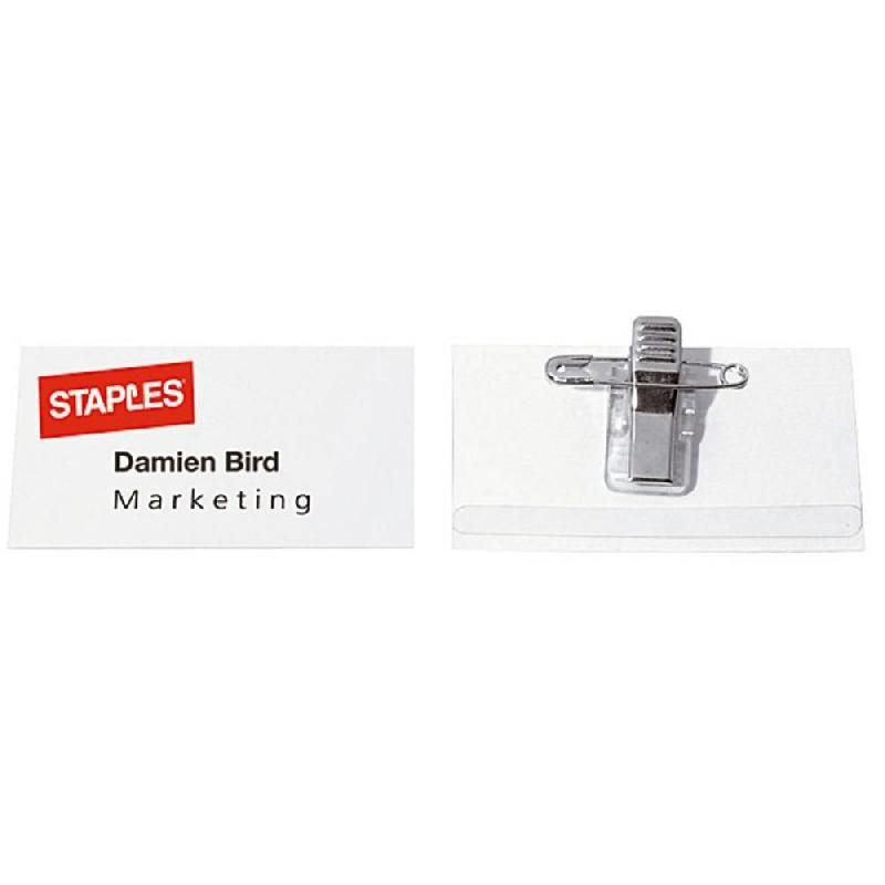 STAPLES BADGES COMBI 54 X 90 MM STAPLES - BOÎTE DE 50