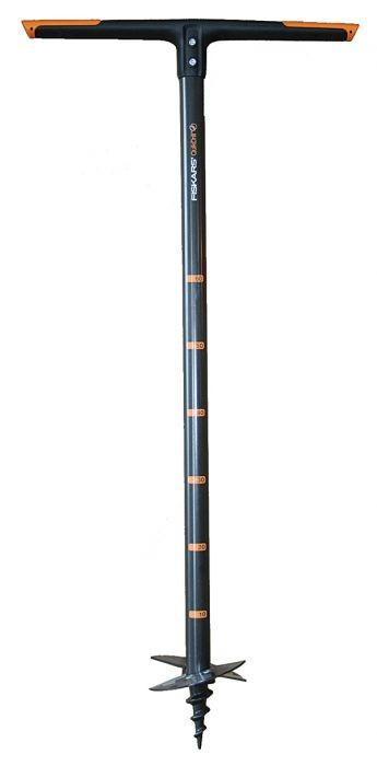 Tarière QuickDrill Fiskars - Manche en acier, 2,3kg, 110cm, diamètre 10cm - Réf. 518301_0