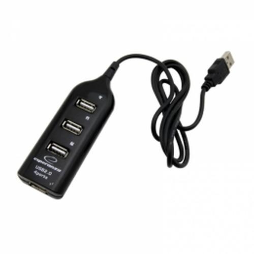 ESPERANZA EA116 - Hub USB 2.0 - 4 ports - 480 Mbit/s - Noir_0