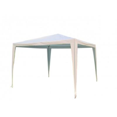 Abris de jardin - Tente de réception Gecko GKGAZEBL3 3x3m - Polyéthylène blanc - Capacité 8 à 10 personnes_0