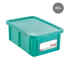 GILAC Bac HACCP rectangulaire  35 L avec couvercle - 3007237031996_0