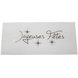 Boites bûches blanches joyeuses fêtes - 30 x 11 x 11 cm (25 unités) - NJFB3011_0