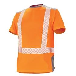 Cepovett - Tee-Shirt manches courtes Fluo Safe Orange / Gris Taille 3XL - XXXL 3603623485574_0