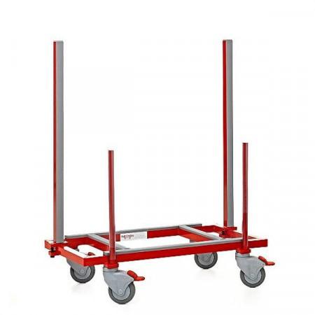 Chariot De Manutention 4 Roues 300kg - Pour Feuilles De Verre, Contreplaqué, Portes - Roues Pneus 200mm Silencieuses