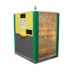 Conteneur aérien d'apport volontaire 4m3 kinshofer acier roméo - JAUNE - jaune 0727156534790_0