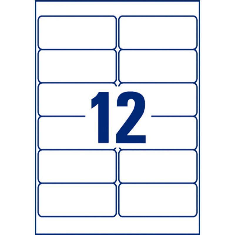Boîte de 240 étiquettes adhésives indéchirables blanches - 99,1x42,3mm - AVERY ETIQUETTES L4776_0