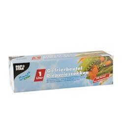 Papstar Sacs de congélation, 1 L, 24 cm x 16 cm, TRANSPARENT, 100 pièces - 14157_0