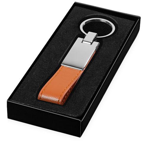 Porte-clés sanglé Corsa 11808402 - imitation cuir et plaque métal, sous boîte noire_0