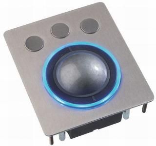 TCX50F8PWM - Trackball Rétro-éclairage halo RGB bleu 50mm montage panneau IP68_0