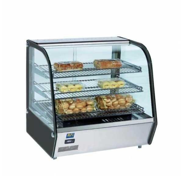 Vitrine chaude à 3 faces vitrées 160 litres - 856x568x670 mm - RTR-160L_0