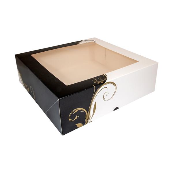 50 Boites patissières en carton blanc avec fenêtre impression passe-partout - BTPATCTFBC-GP01/PP_0