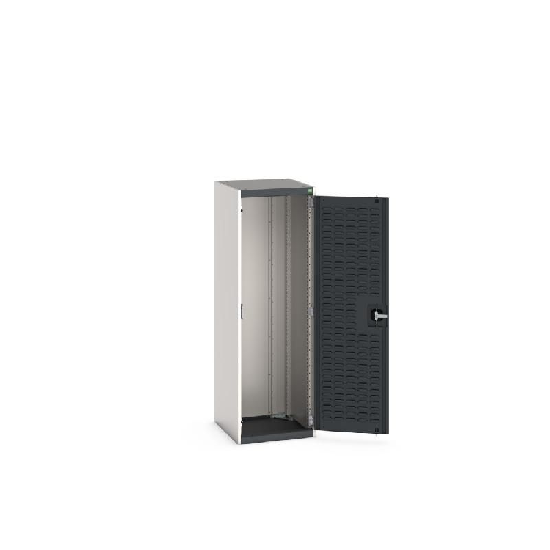 Armoire d'atelier Cubio SMLF-5516-2 avec portes à bacs - 525x525x1600 mm - acier renforcé et charge lourde 1.5 tonne_0