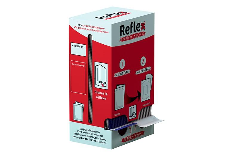 Boites distributrices de lingettes et de pansements Reflex premiers secours - PSMLGTRLX-FR01/BT_0