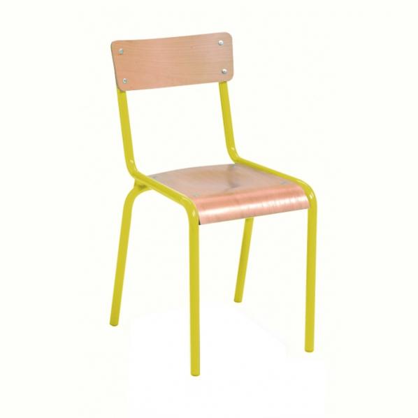 Chaise scolaire taille 6 Jaune_0