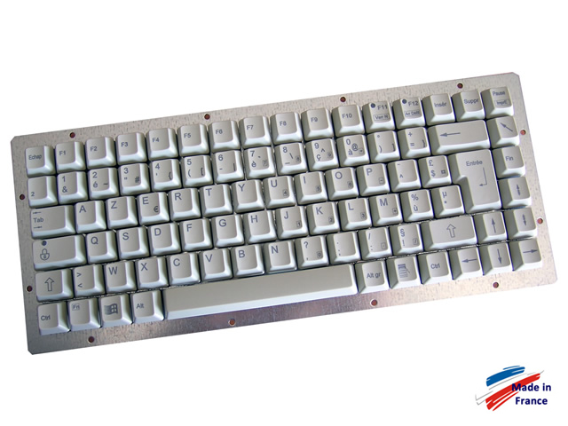 Clavier industriel 86 touches - OEM - Compact avec pavé numérique et marquage laser_0