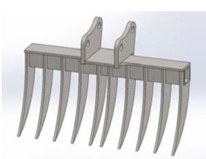 Godet râteau de 60 cm standard_0