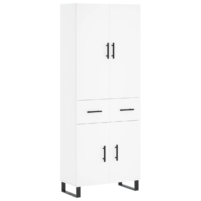 Helloshop26 - Buffet bahut commode armoire meuble de rangement organisateur cuisine salle de séjour salon haut 69,5 x 34 x 180 cm 02_0032735 - 300021_0