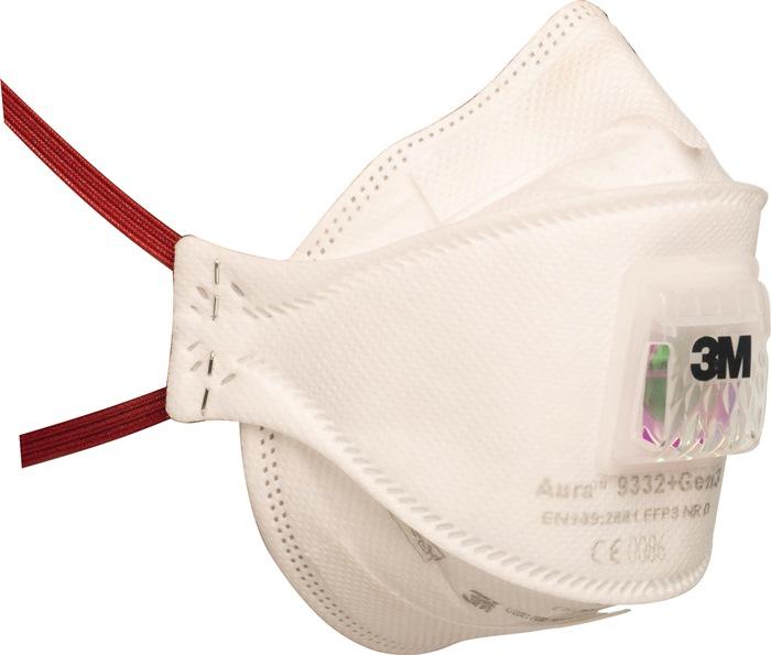 Masque de protection respiratoire 9332+Gen3SV EN 149:2001 + A1:2009 FFP3 NRD avec soupape expiration 5 pièces/carton 3M_0